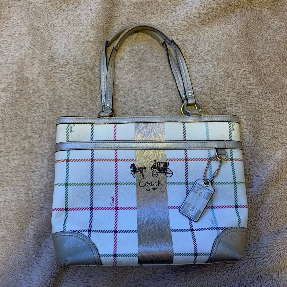 Vintage Authentic Coach Handbag Horse and Carriage